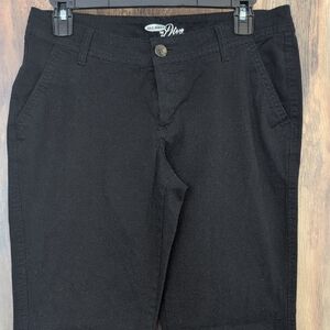 Old Navy Black Khaki Style "The Diva" Pants 6